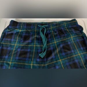 Cuddl Duds Mens Fleece Plaid Pants